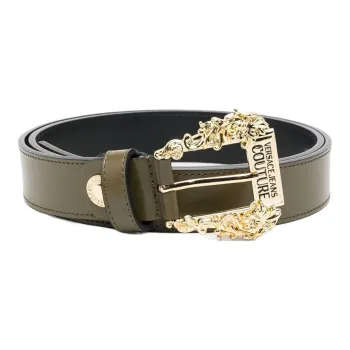VERSACE JEANS COUTURE Leather Belts Women's Army Green