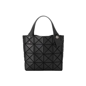 ISSEY MIYAKE Lucent Boxy PVC Vegetable Basket Square Box One Shoulder Handbag Small Size Women's Black