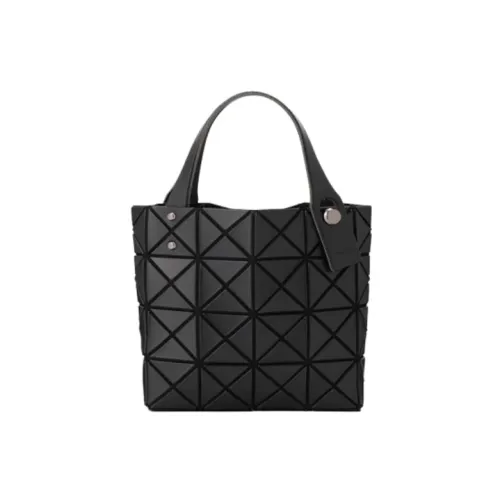 ISSEY MIYAKE Wmns  LUCENT BOXY Mini Basket Handbag  Four-grids Small Size Black