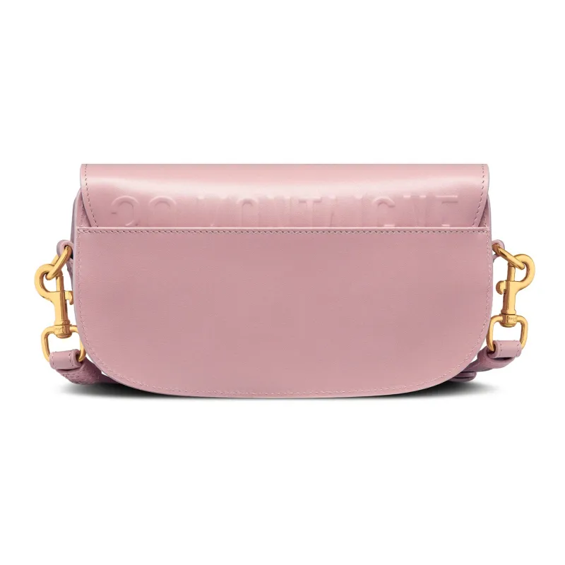 DIOR Bobby Smooth Cow Leather Shoulder Bag, Crossbody Bag Women's Vintage Pink-2