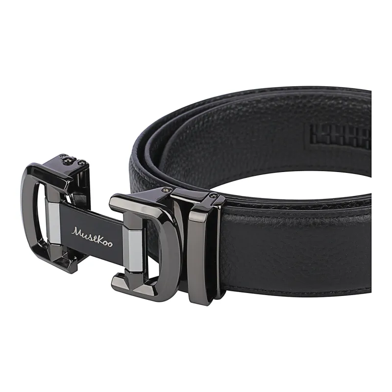 MUSTKOO Cow Leather Belts Men's 3.4cm-3
