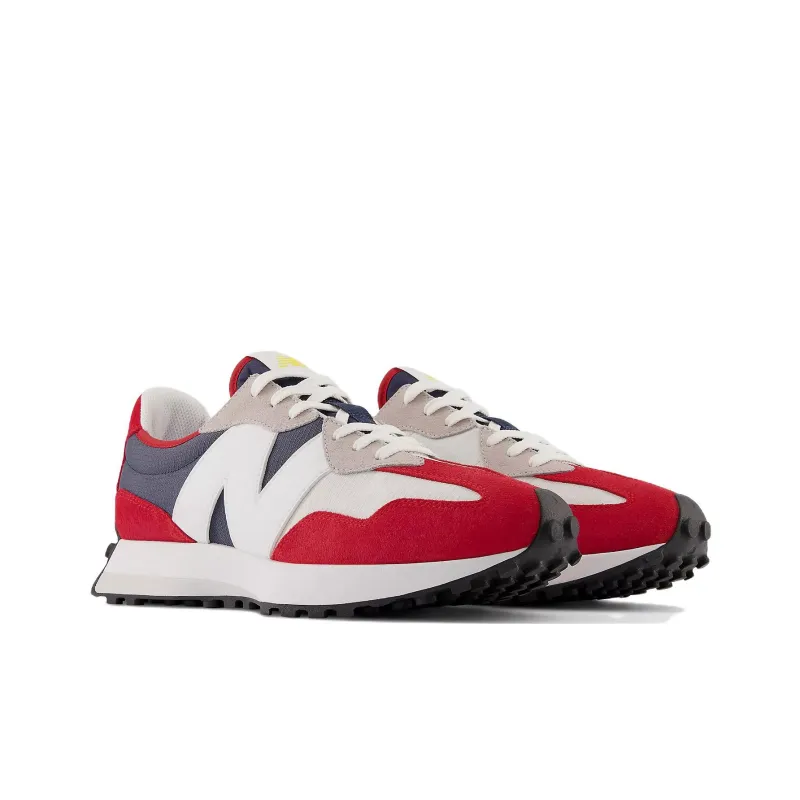 New Balance 327 Natural Indigo Team Red-2