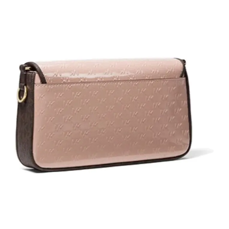 MICHAEL KORS Bradshaw Patent Leather Crossbody Bag Trumpets Women's Pink-1