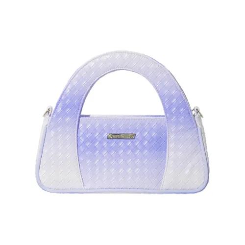 Kenghua Village PU Small Square Bag Urban-Chic Style Commute Crossbody Bag Shoulder Bag Women's Gradient Gray Purple