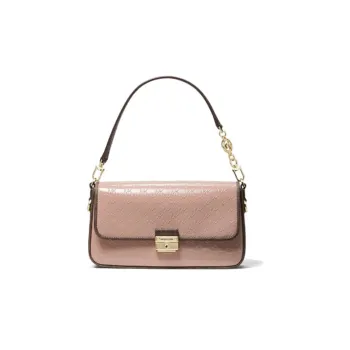 MICHAEL KORS Bradshaw Patent Leather Crossbody Bag Small Size Women's Pink