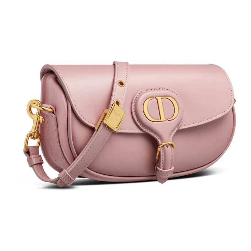 DIOR Bobby Smooth Cow Leather Shoulder Bag, Crossbody Bag Women's Vintage Pink-1