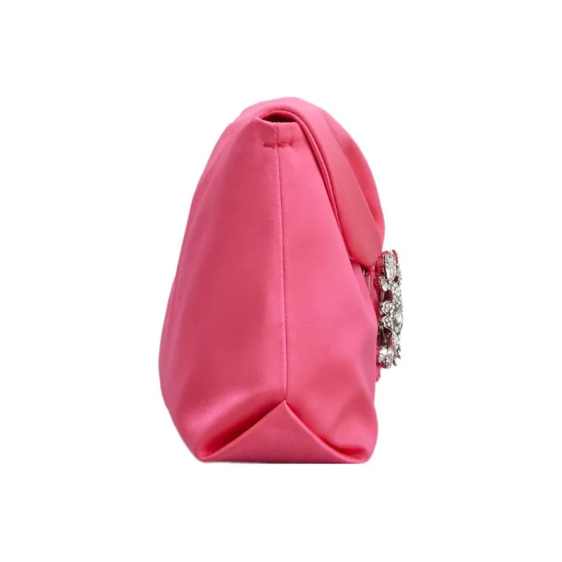 Roger Vivier Bouquet Crystal buckled Clutch Bag-2
