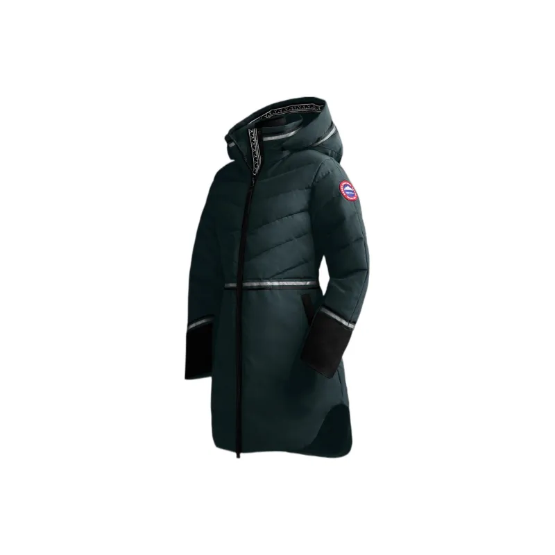 Canada Goose Kakuktinniq Series Solid Color Down Jacket Women's Jasper Green-1