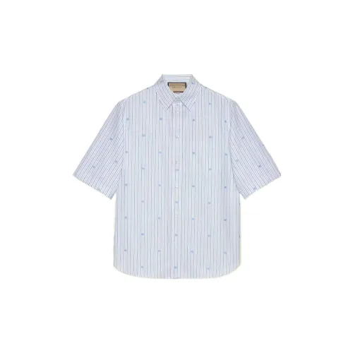 GUCCI Shirts Men Blue