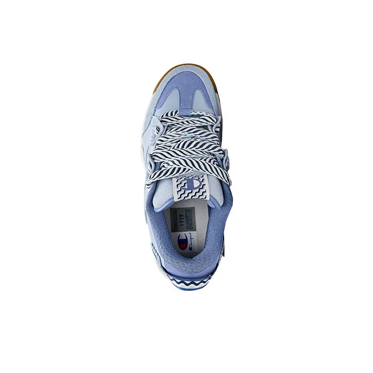 Champion Essentials Collection Valve V2 Puffy Shoes Low Top Skateboard Shoes Men's Light Blue-2