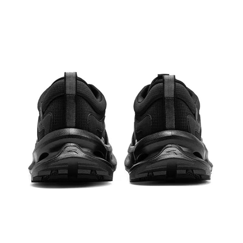 361° Wind Chain Abrasion Resistant Low Top Running Shoes Men's Obsidian Black-3