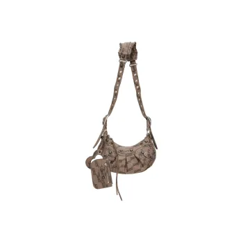 Balenciaga Canvas Portable Crossbody Bag, Shoulder Bag Mini Women's Brown