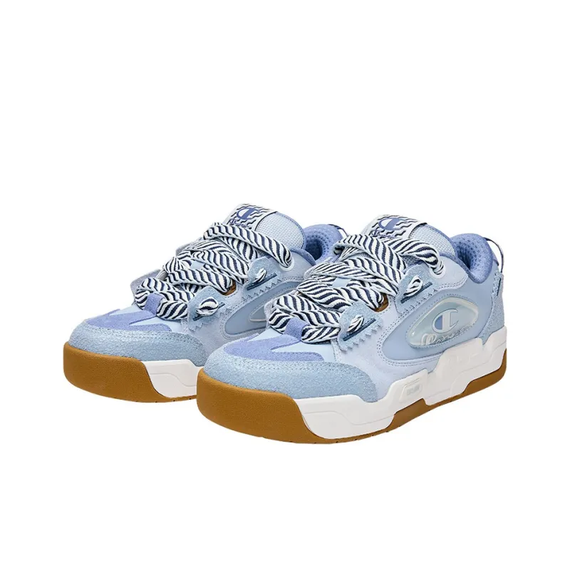 Champion Essentials Collection Valve V2 Puffy Shoes Low Top Skateboard Shoes Men's Light Blue-1