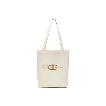 Champion Canvas Canvas Bag Handbags Regular Unisex Milk White/Iron Blue