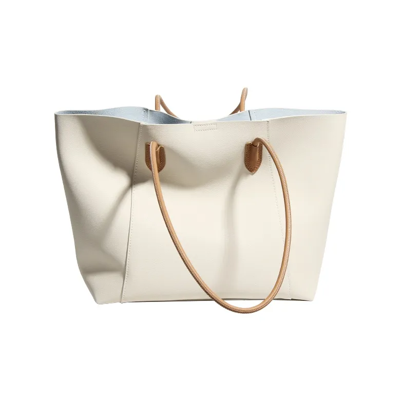 YOCAMU Cow Leather Tote Bag, Shopping Bag, Crossbody Bag, Shoulder Bag Tubas Women's Multicolor-2