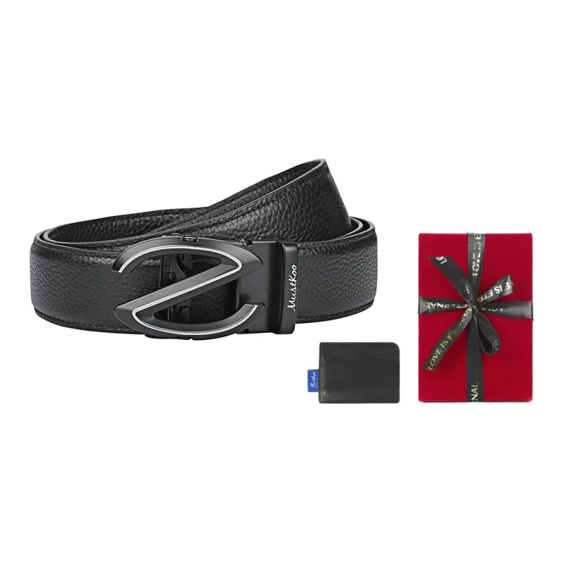 MUSTKOO Leather Belts Men-5