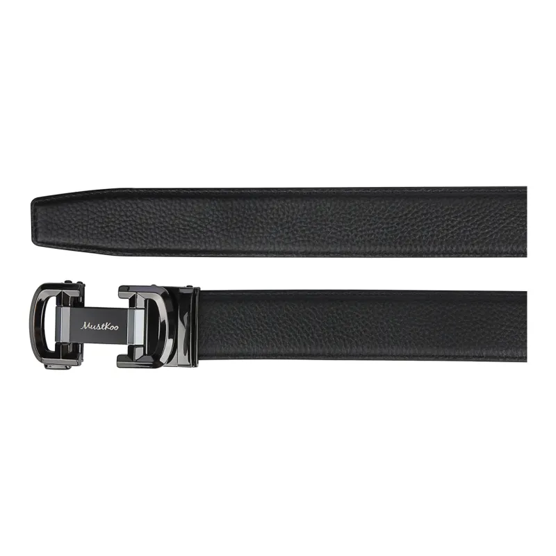 MUSTKOO Cow Leather Belts Men's 3.4cm-2
