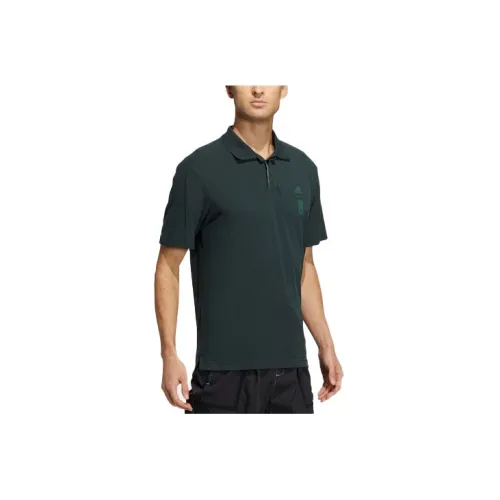 Adidas Polo Shirts Men Dark Green