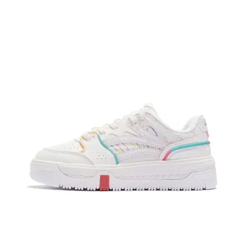 LiNing Drifting Lightweight Low Top Skateboard Shoes Women's Mist White
