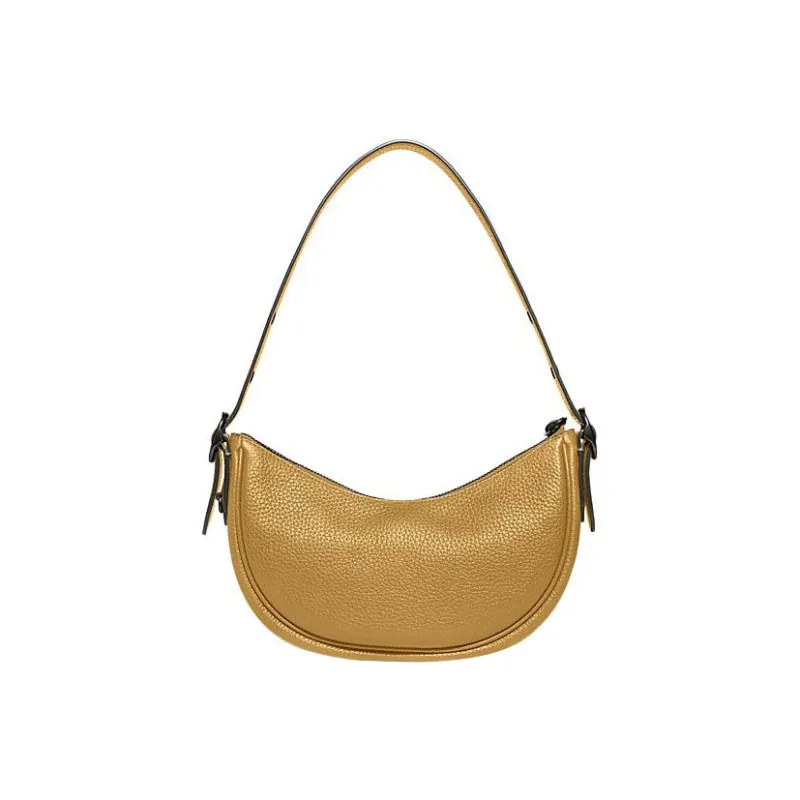 COACH Cow Leather Handbag, Shoulder Bag Women's Yellow-1