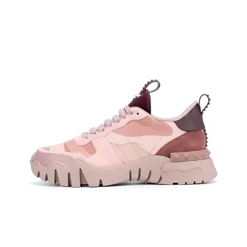 Valentino Rockrunner Plus Anti Slip Wear Resistant Low Top Casual Shoes Women's Pink