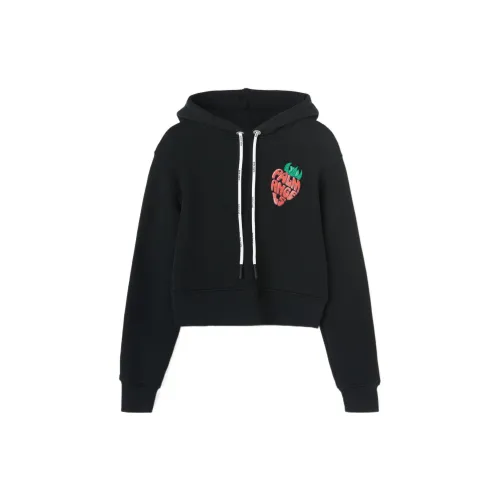 PALM ANGELS Logo-print Cropped Hoodie