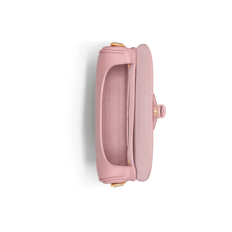 DIOR Bobby Smooth Cow Leather Shoulder Bag, Crossbody Bag Women's Vintage Pink-3