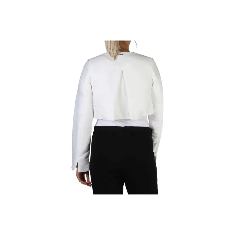 GUESS Cropped Coats Women's White-1