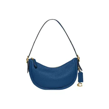 COACH Luna Cow Leather Shoulder Bag Women's Blue