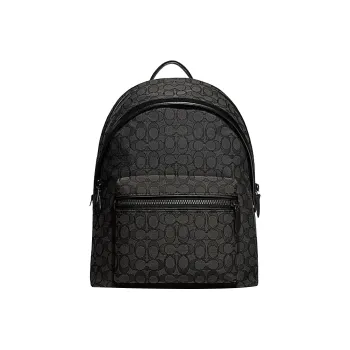 COACH Charter Fabric Backpack Large Size Men's Black