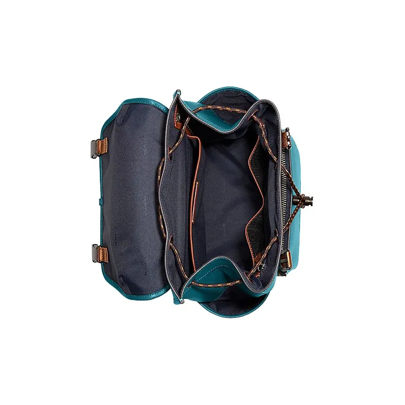 COACH League Cow Leather With Textile Backpack Large Size Men's Deep Tortoiseshell-3