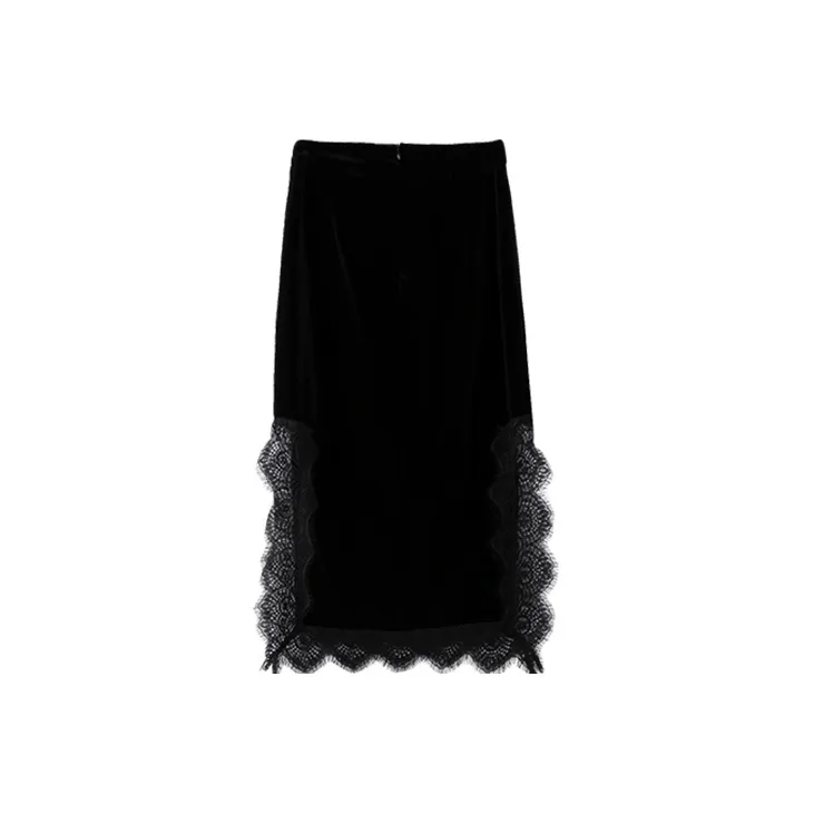 JINYE ORIENTAL Casual Long Skirt Women's Black-1