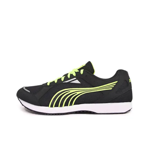 DO WIN Cushioning Anti Slip Wear Resistant Breathability Low Top Marathon Running Shoes Unisex Black Green