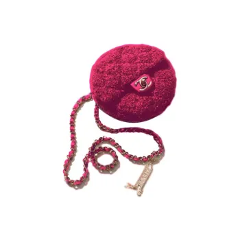 CHANEL Fabric Shoulder Bag, Crossbody Bag Women's Pink