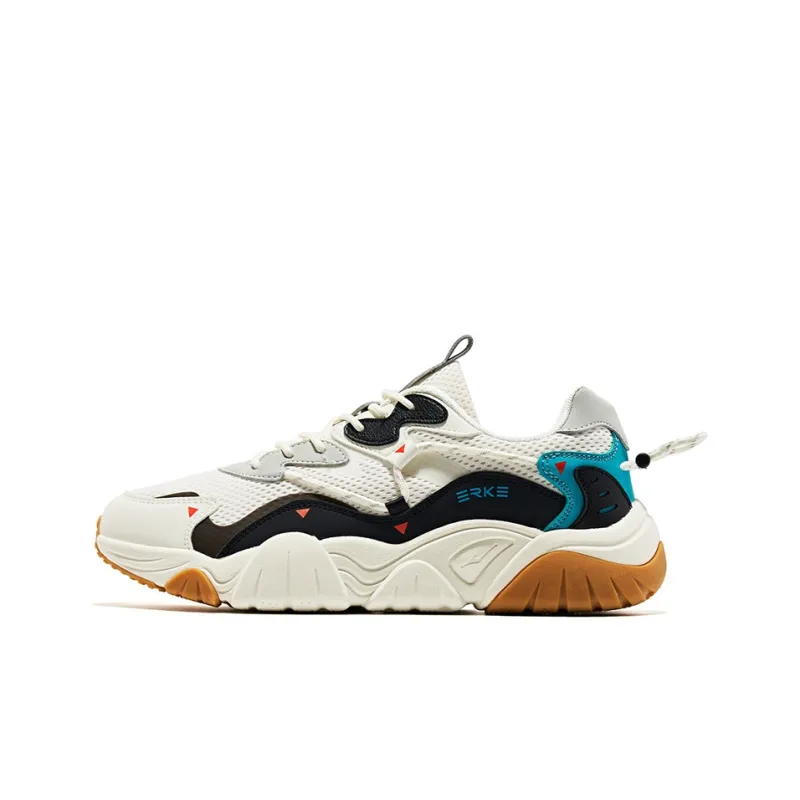Erke Shock Absorbers Slip Resistant, Abrasion Resistant, Breathable Low Top Tennis Shoes Men's-0