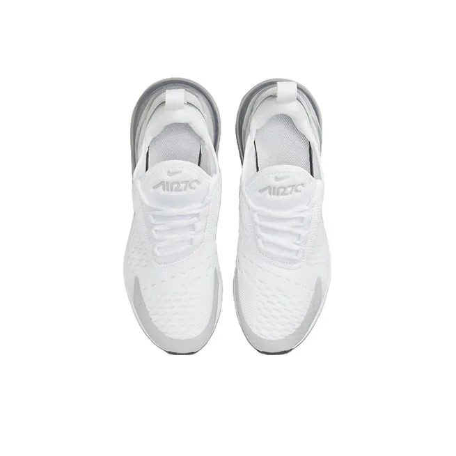 Nike Air Max 270 Cushioning Anti-Slip And Wear-Resistant Low-Top Casual Shoes GS White-3
