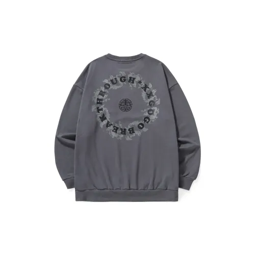 XXGOGO Sweatshirts Unisex Dark Gray Blue