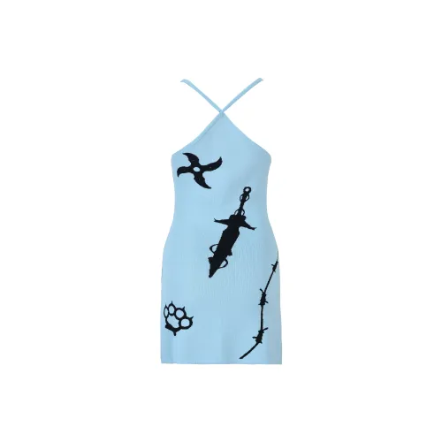 N DRESS Slip Dresses Women's Light Blue