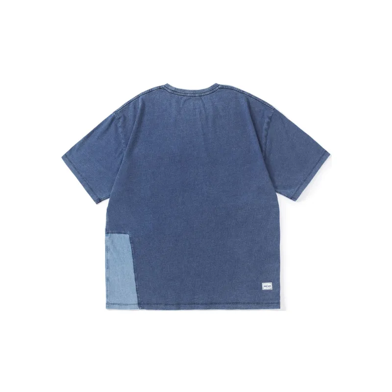 TEKABLU T Shirt Unisex Denim Blue-1