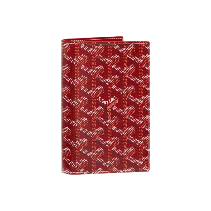 GOYARD Grenelle Canvas With Leather Card Holders Passport Holders Unisex Red-0