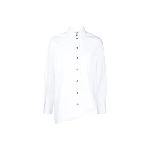 GANNI Shirts Women's White