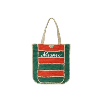 GUCCI Raffia Tote Bag Shopping Bag Handbag Shoulder Bag Women's