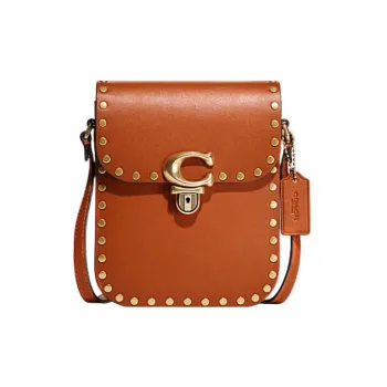 COACH Studio Cow Leather Shoulder Bag Crossbody Bag Mini Women's Canyon Red