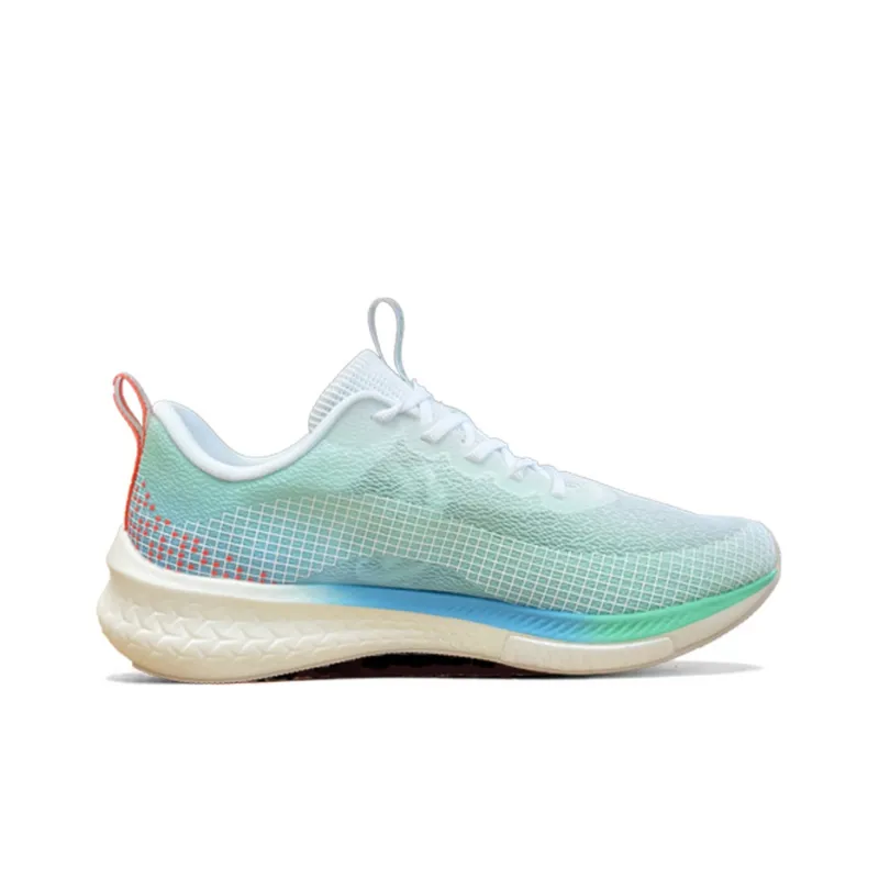 LiNing Red Hare 5 Pro Breathable Low Top Running Shoes Men's White Neon Emerald Green-1