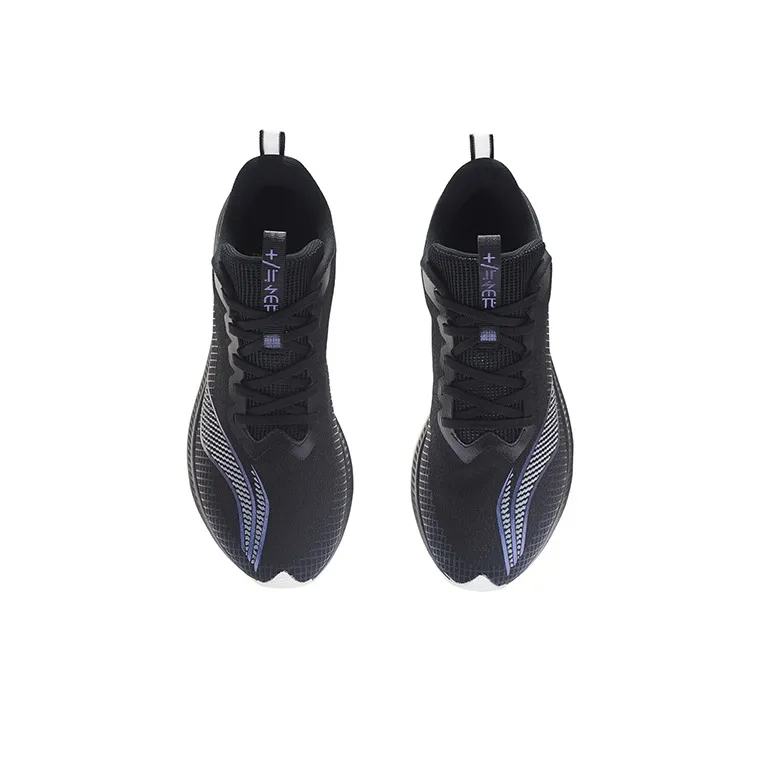 LiNing Red Hare 5 Pro Rebound Cushioning Wear Resistant Slip Resistant Low Top Running Shoes Men's Black-3