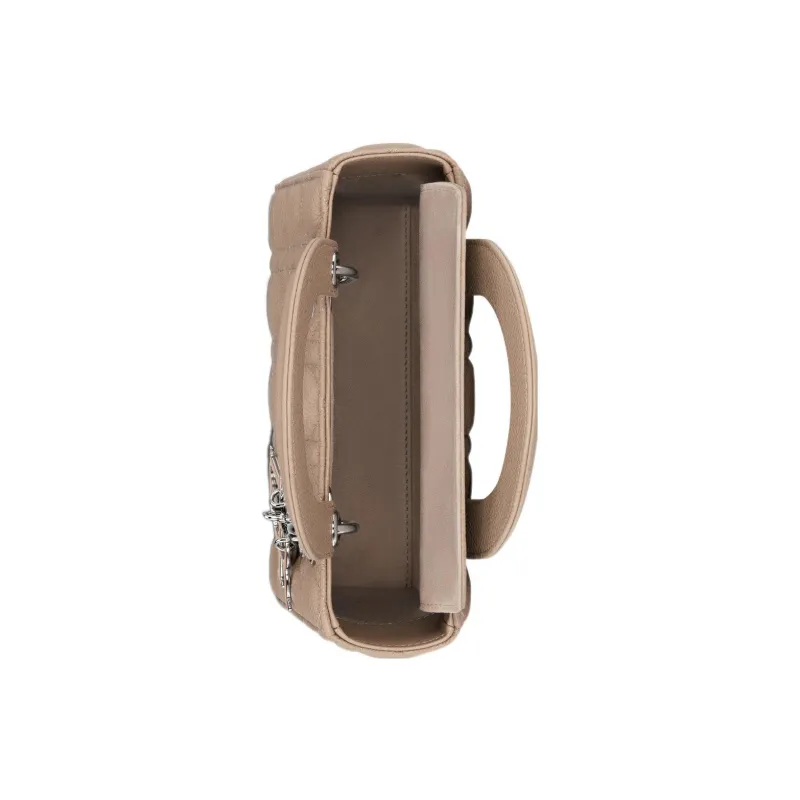 DIOR Lady Dior Cow Leather Dior Bag Shoulder Bag Crossbody Bag Handbag Small Size Women's Hazelnut-4