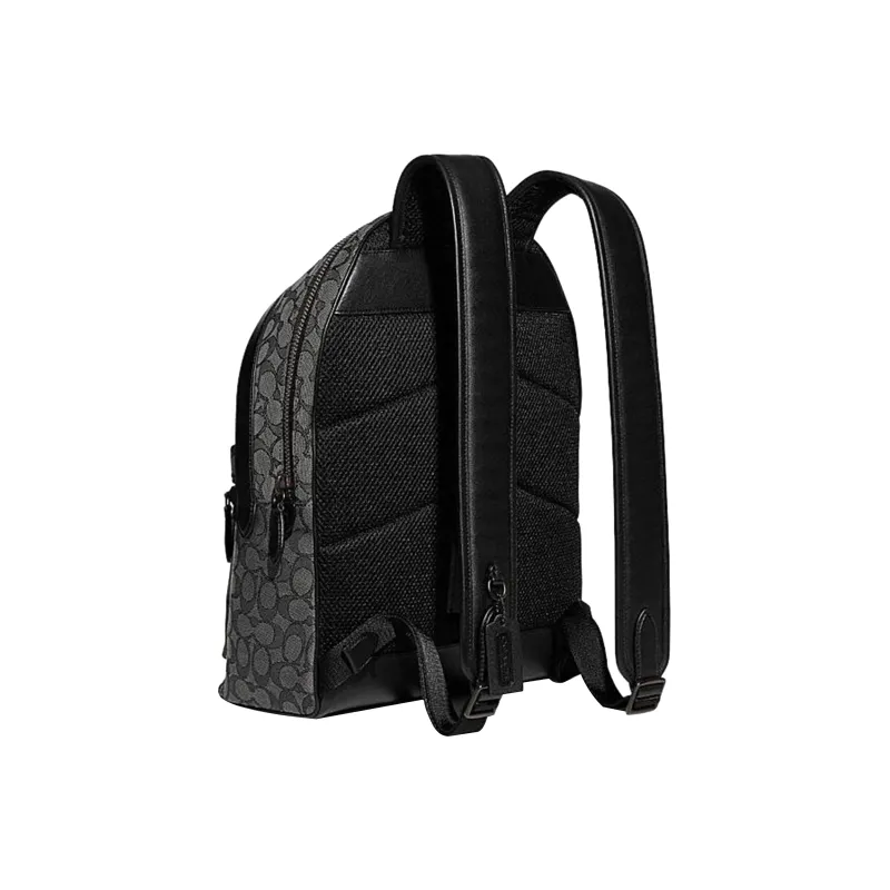 COACH Charter Fabric Backpack Tubas Men's Black-1