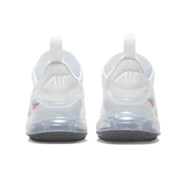 Nike Air Max 270 Cushioning Anti-Slip And Wear-Resistant Low-Top Casual Shoes GS White-4