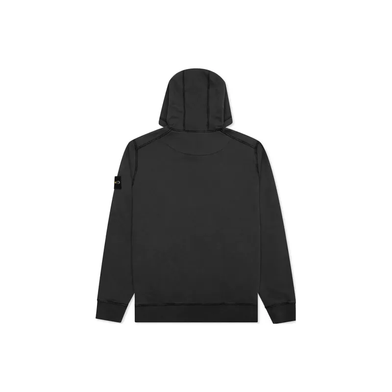STONE ISLAND 64120 Brushed Cotton Fleece Hooded Sweatshirt-1