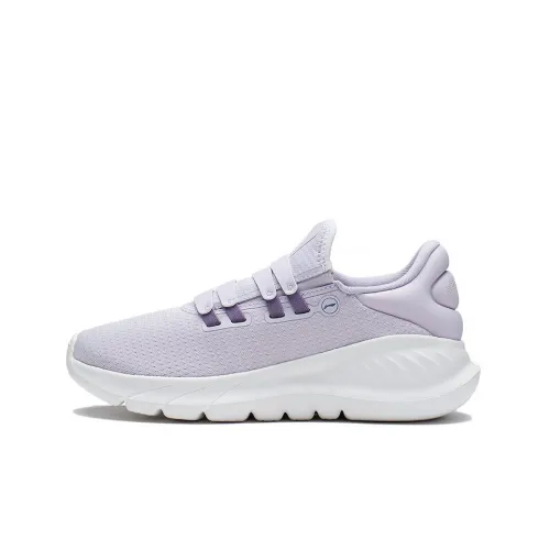 LINING EazGo Running Shoes Women's Low-Top Soft Gray Purple